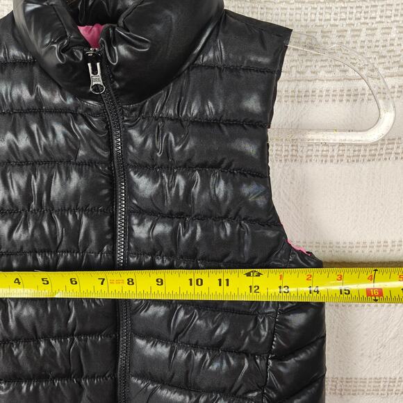 Ideology Black Puffer Vest with Pockets - Girls M - Women XXS - Picture 4 of 8